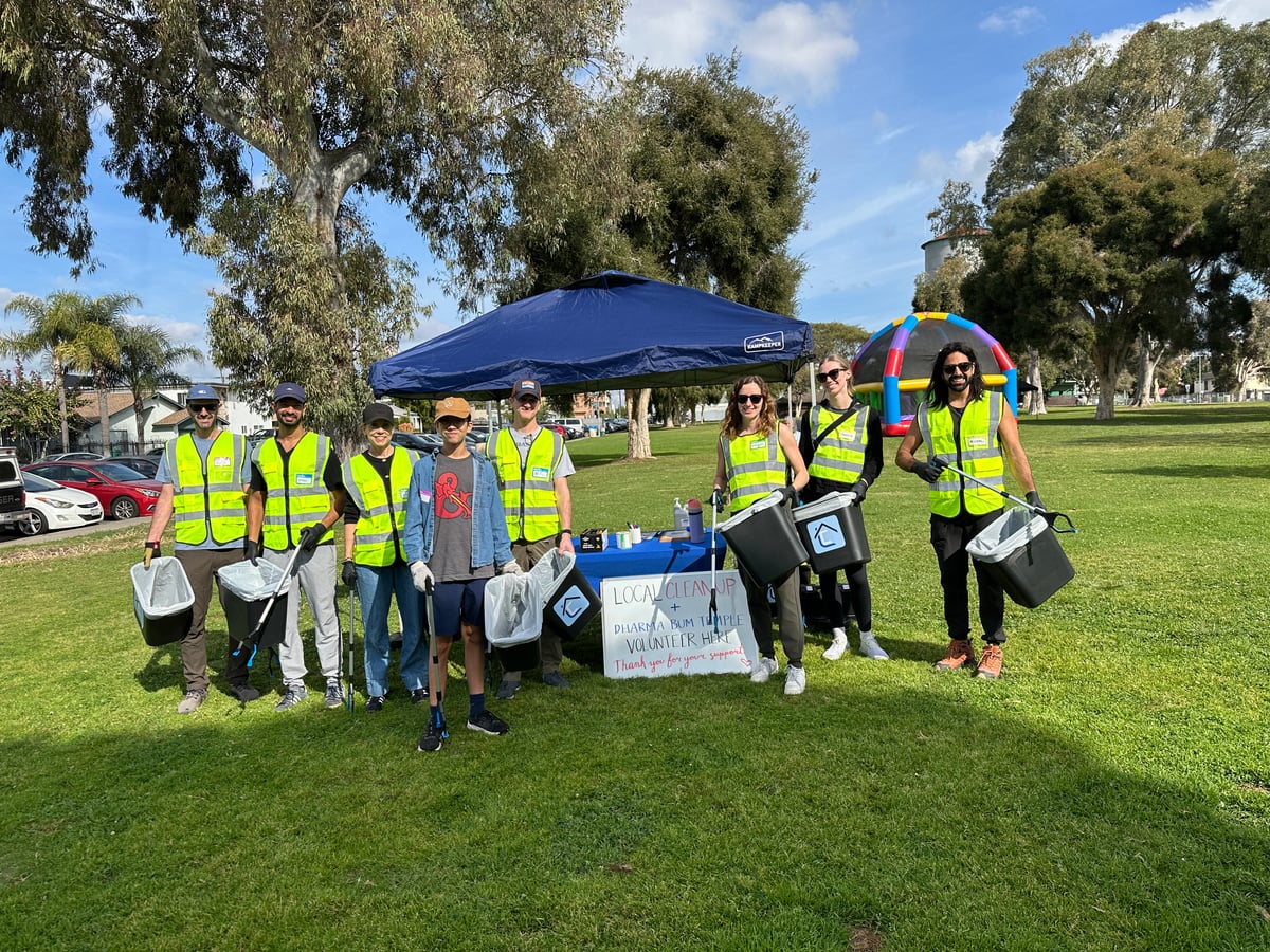LocalCleanup volunteers at a community cleanup event